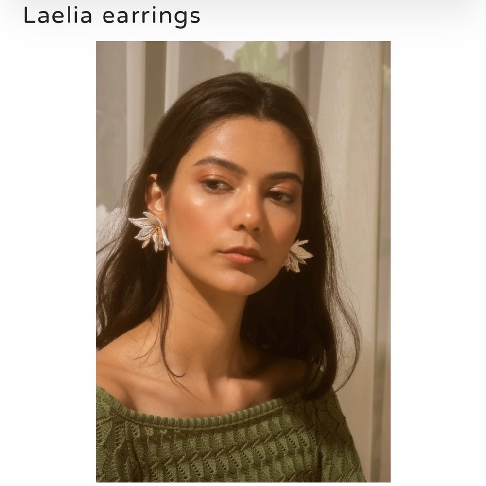 Gold and Silver Leaf Earrings